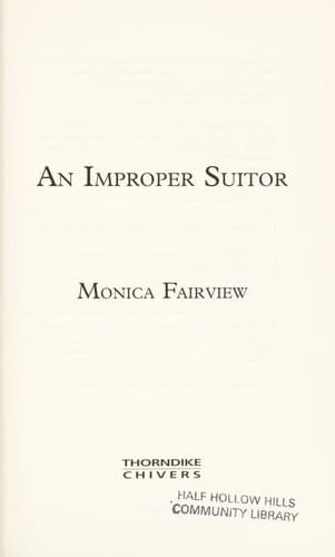 Tapa de An Improper Suitor