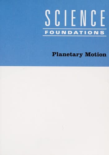 Tapa de Planetary motion