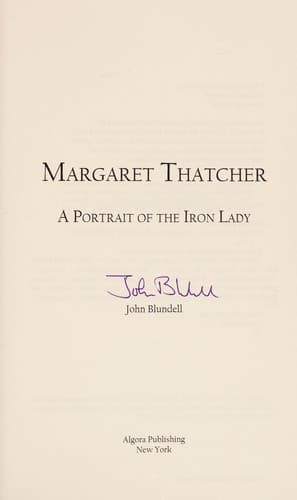 Tapa de Lady Thatcher