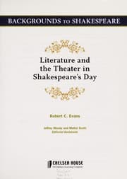 Tapa de Literature and the theater in Shakespeare's day