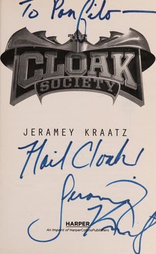 Tapa de The cloak society