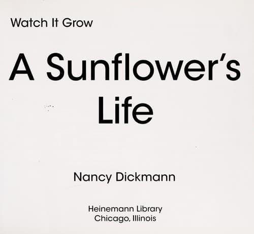 Tapa de A sunflower's life