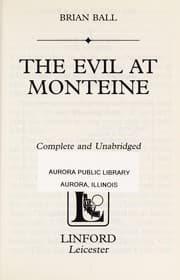 Tapa de The evil at Monteine