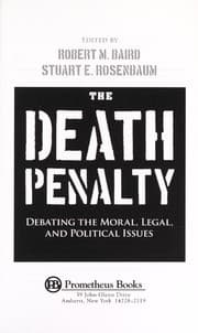 Tapa de The death penalty