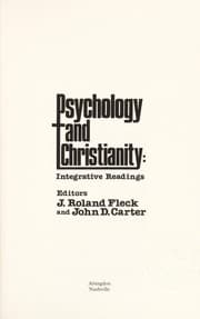 Tapa de Psychology and Christianity