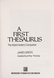 Tapa de A first thesaurus