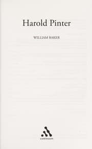 Tapa de Harold Pinter