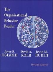 Tapa de The organizational behavior reader