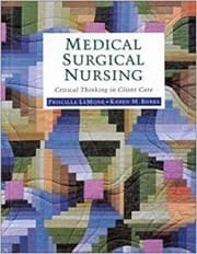 Tapa de Medical surgical nursing : critical thinking in client care
