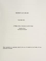 Tapa de Property law