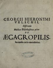 Tapa de Georgii Hieronymi Velschii dissertatio medico-philosophica de aegagropilis