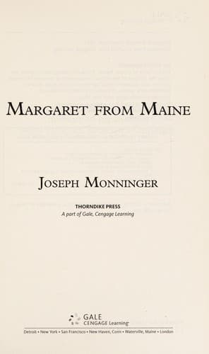 Tapa de Margaret from Maine