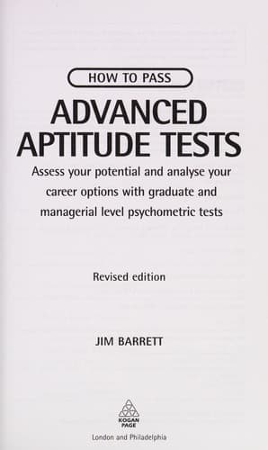 Tapa de How to pass advanced aptitude tests