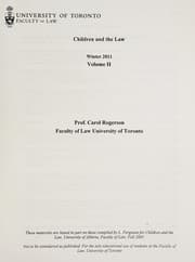 Tapa de Children and the law