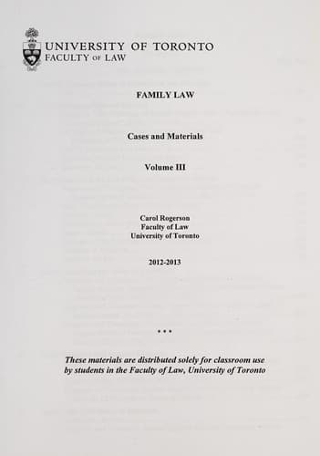 Tapa de Family law