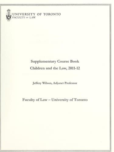 Tapa de Children and the law