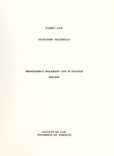 Tapa de Family law