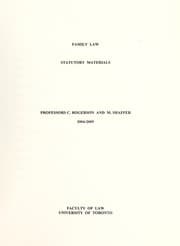 Tapa de Family law