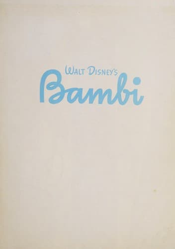 Tapa de Walt Disney's Bambi