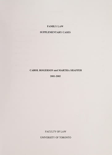 Tapa de Family law
