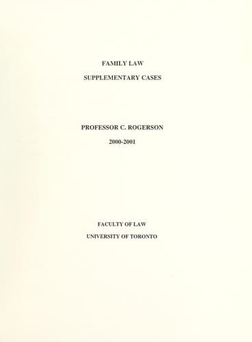 Tapa de Family law