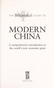 Tapa de The Britannica Guide to Modern China