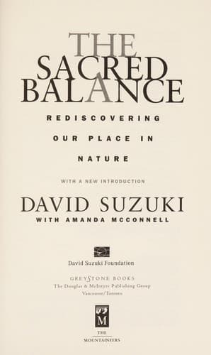 Tapa de The sacred balance