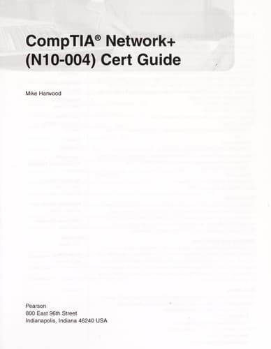 Tapa de CompTIA Network+ (N10-004) cert guide
