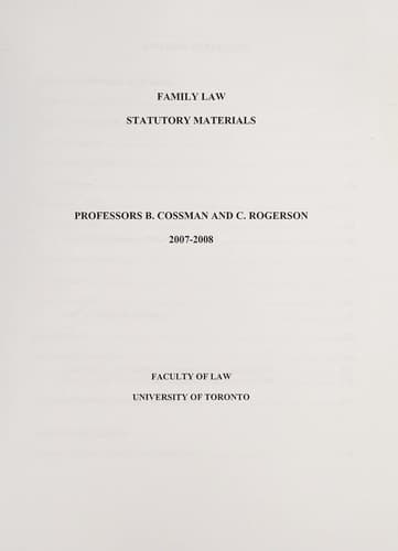 Tapa de Family law