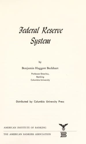 Tapa de Federal Reserve System