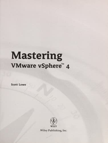 Tapa de Mastering VMware vSphere 4