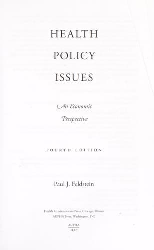 Tapa de Health policy issues
