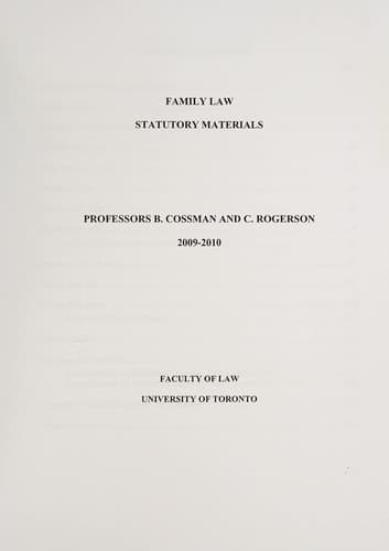 Tapa de Family law