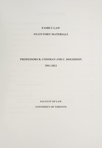 Tapa de Family law