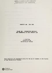 Tapa de Property law