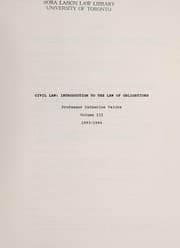 Tapa de Civil law