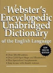Tapa de Webster's encyclopedic unabridged dictionary of the English language