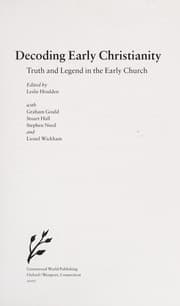 Tapa de Decoding early Christianity