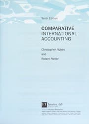 Tapa de Comparative international accounting
