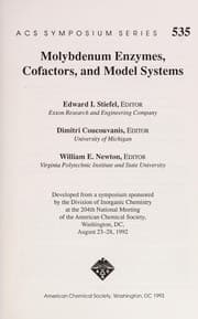 Tapa de Molybdenum enzymes, cofactors, and model systems