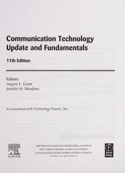 Tapa de Communication technology update and fundamentals