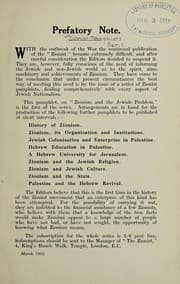 Tapa de Zionist pamphlets