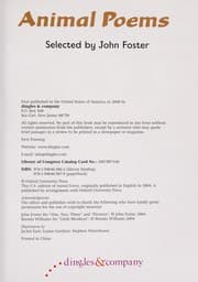 Tapa de Animal poems & family poems
