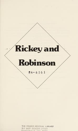 Tapa de Rickey and Robinson