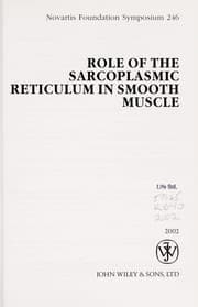 Tapa de Role of the sarcoplasmic reticulum in smooth muscle