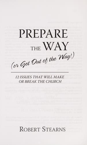 Tapa de Prepare the way