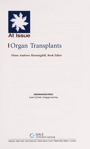 Tapa de Organ transplants