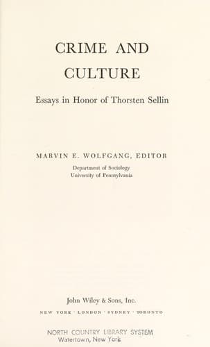 Tapa de Crime and culture