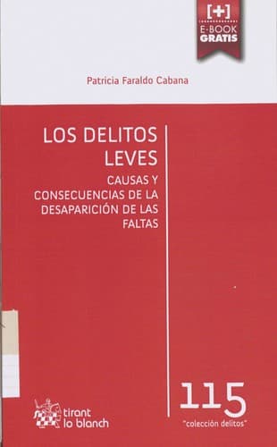Tapa de Los delitos leves