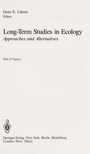 Tapa de Long-term studies in ecology
